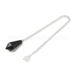Natural Obsidian Cone Pointed Dowsing Pendulums&nbsp;G-A249-02S-02