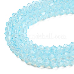 Baking Paint Transparent Glass Beads Strands&nbsp;DGLA-F029-J2mm-10