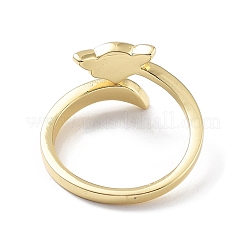 Brass Open Cuff Rings for Women&nbsp;LS-RJEW-A028-04G