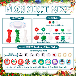 DIY 18 Style Glass & Acrylic & Polymer Clay Beads Jewelry Making Finding Kit&nbsp;DIY-TAC0031-03