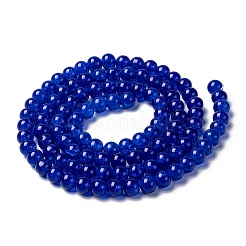 Spray Painted Crackle Glass Beads Strands&nbsp;LS-CCG-Q001-8mm-14