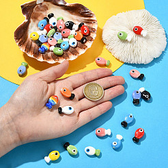 Marine Animal Handmade Porcelain Beads&nbsp;PORC-CJZ0001-01B