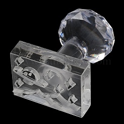 Clear Acrylic Soap Stamps with Handle&nbsp;DIY-XCP0002-91E