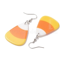 Halloween Candy Corn Acrylic Dangle Earrings for Women&nbsp;EJEW-JE05906