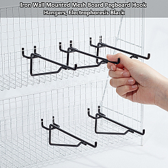 Iron Wall Mounted Mesh Board Pegboard Hook Hangers&nbsp;IFIN-WH0085-17EB