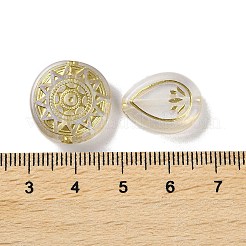 透明なアクリルビーズ  ライン入り  混合図形  古いレース  7.5~22.5x7.5~21x5.5~13mm  穴：1.2~5.5mm&nbsp;X1-MACR-L005-05J