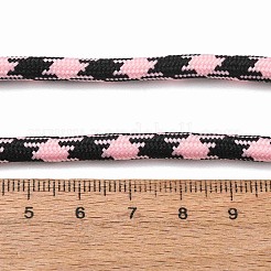 ポリコットン製の編み込みコード（芯入り）  ラウンド  靴ひも用  キーホルダーストラップ  ロープブレスレットの作り方  ピンク  5mm  約90~100ヤード/バンドル&nbsp;OCOR-NH0002-01-09