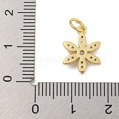 Rack Plating Brass Micro Pave Clear Cubic Zirconia Charms&nbsp;KK-U030-19G