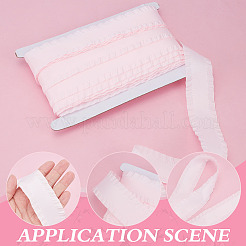 16.6 Yards Polyester Ruffled Lace Ribbon&nbsp;DIY-ME0001-62A