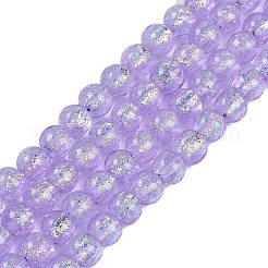 Handmade Foil Lampwork Beads Strands&nbsp;FOIL-K003-06A