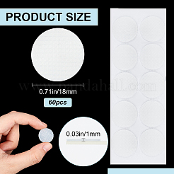 ギターピック用のプラスチックグリップ  フラットラウンド  楽器アクセサリー  ベージュ  18x1mm  20個/セット&nbsp;AJEW-WH0348-41B