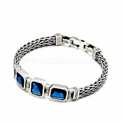 Brass Pave Cubic Zirconia Wheat Chain Bracelets for Women&nbsp;FS-WGA053A-02