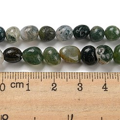 天然石インディアン瑪瑙ビーズ連売り  タンブルストーン  ナゲット  5~9x6~8x4.5~6mm  穴：0.8mm  約51~58個/連  15.16''~15.35''（38.5~39センチメートル）&nbsp;G-P070-51A