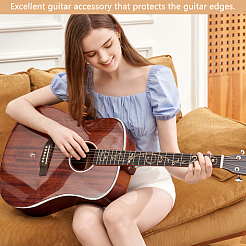 ABS プラスチック模造シェルギターバインディングパーフリングストリップ  ホワイト  1650x6x1mm&nbsp;FIND-WH0420-115