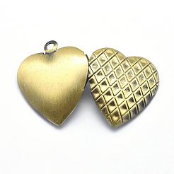 Brass Locket Pendants&nbsp;KK-F717-45AB-NR