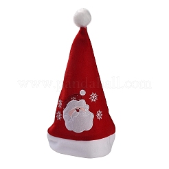 布製のクリスマス帽子  クリスマスパーティーの装飾用  サンタクロース  350x270x4mm  内径：200mm&nbsp;AJEW-M215-03A