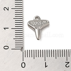 変色しない304ステンレススチールペンダント  ハンマーチャーム  ステンレス鋼色  12.5x10x3mm  穴：1.5mm&nbsp;STAS-R223-28