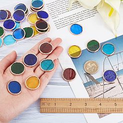 36Pcs 6 Colors Colored Glass Mosaic Tiles&nbsp;DIY-OC0009-46