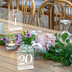 20Pcs 20 Styles Acrylic Table Plate Display Decoration&nbsp;AJEW-DR0002-37