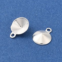Ion Plating(IP) 304 Stainless Steel Pendant Pointed Back Rhinestone Settings&nbsp;STAS-U025-05A-S