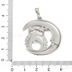 Brass Pendant Cabochon Settings&nbsp;KK-S521-17G-P