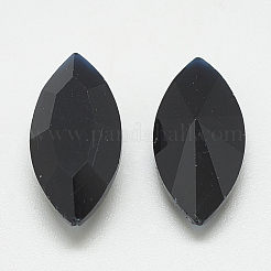 Pointed Back Glass Rhinestone Cabochons&nbsp;RGLA-T083-7x15mm-02
