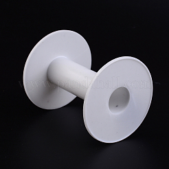 ワイヤーのためのプラスチック製の空のスプール  スレッドボビン  ホワイト  ボビン：24x76mm  バックプレーン：68x2mm&nbsp;X-C131Y