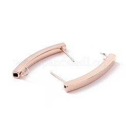 304 Stainless Steel Stud Earring Findings&nbsp;STAS-P308-08RG