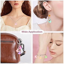 21Pcs 7 Styles Luminous Transparent Resin Pendants&nbsp;RESI-YW0001-82