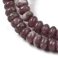 Natural Lepidolite/Purple Mica Stone Beads Strands&nbsp;G-K365-E01-4x6mm