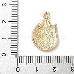 合金エナメルチャーム  ライトゴールド  カドミウムフリー＆ニッケルフリー＆鉛フリー  23x15x2mm  穴：1.8mm&nbsp;FIND-C074-01J