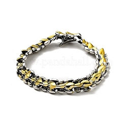 Men's Alloy Dragon Wrap Chain Bracelet&nbsp;LS-BJEW-A129-01