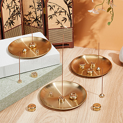 15Pcs 5 Styles Mini Brass Incense Holder&nbsp;AJEW-OC0015-98
