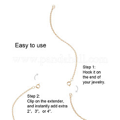 304 Stainless Steel Chain Extender&nbsp;STAS-PH0004-06G
