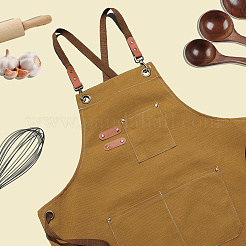 Canvas Cotton Apron&nbsp;AJEW-WH20060-29A