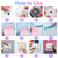 1Pc Angel Theme Bookmark Carbon Steel Cutting Dies Stencils&nbsp;DIY-GL0003-213