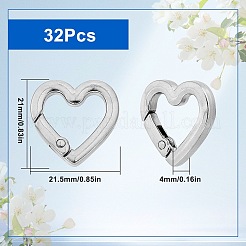 32Pcs Zinc Alloy Spring Gate Rings&nbsp;FIND-SC0012-71