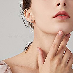Shell Pearl Beaded Big Circle Stud Earrings&nbsp;JE988A