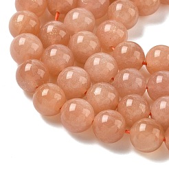 Natural Sunstone Beads Strands&nbsp;G-J363-10-8mm