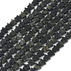 天然カンババジャスパービーズ連売り  スター  5.5x6.5x2.5mm  穴：0.8~1mm  約73~78個/連  15.35~15.47インチ（39~39.3cm）&nbsp;G-G085-B62-02