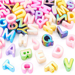 52Pcs 26 Styles UV Plating Opaque Acrylic European Beads&nbsp;OACR-TA0004-81