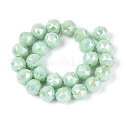 AB Color Plated Opaque Glass Round Beads Strands&nbsp;EGLA-T029-8mm-12A-06