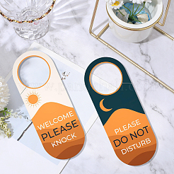 2Pcs Desert Sunset Paper Door Hanger Sign&nbsp;DIY-CP0014-19