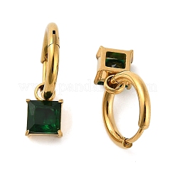 304 Stainless Steel Crystal Rhinestone Hoop Earrings&nbsp;EJEW-G423-08G-02