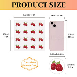 8Pcs Plastic Waterproof Self-Adhesive Picture Stickers&nbsp;DIY-WH0428-161