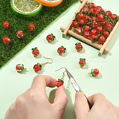40Pcs Transparent Resin with Transparent Glass Pendants&nbsp;PALLOY-CJ00193