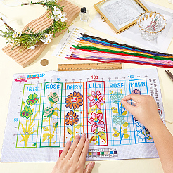 1 Bag Bookmarks Painting Needle Felting Kit for Beginners&nbsp;DIY-CP0013-36C