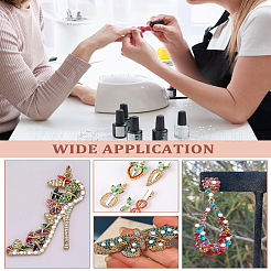 100Pcs Glass Rhinestone Flat Back Cabochons&nbsp;MRMJ-LP0001-49