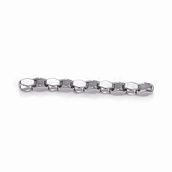 変色しない304ステンレススチールのベネチアンチェーン  ベネチアンチェーン  溶接されていない  ステンレス鋼色  4mm  リンク：4x6x4mm&nbsp;CHS-E019-07P