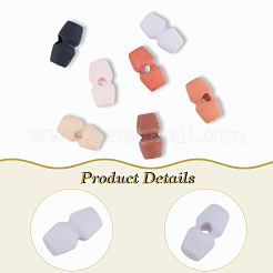 80Pcs 8 Colors 1-Hole Plastic Buttons&nbsp;DIY-GF0011-44